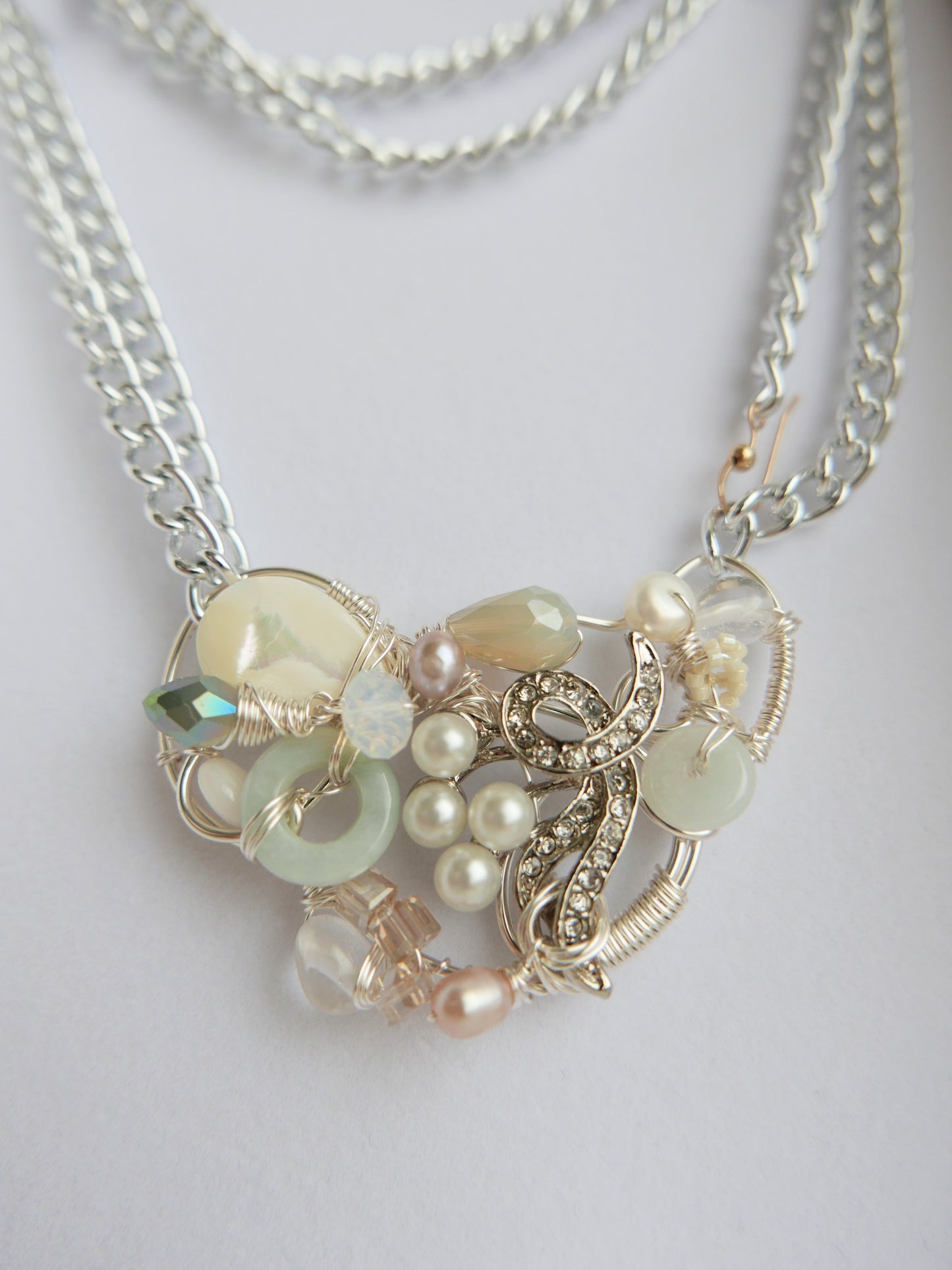 Silver Lining - Jade Necklace