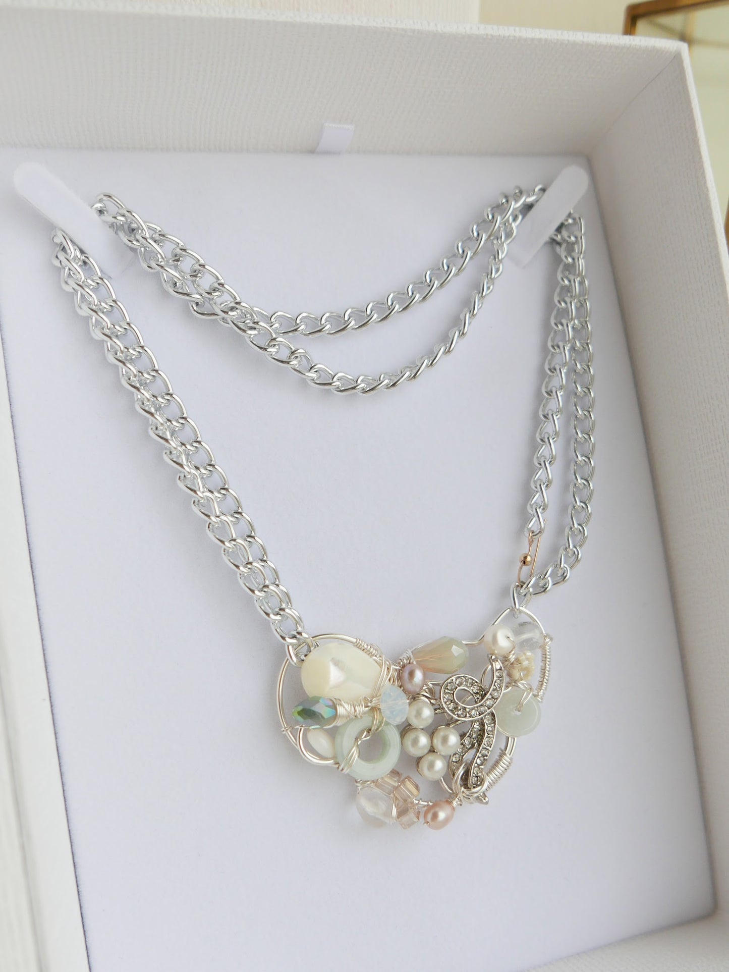 Silver Lining - Jade Necklace