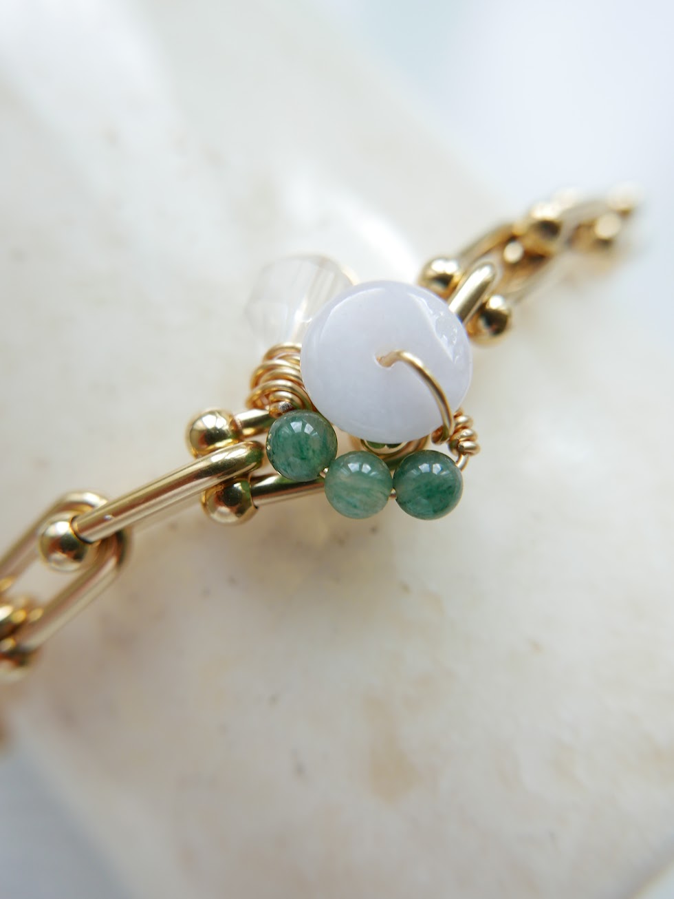 Precious One- Jade Agate Bracelet