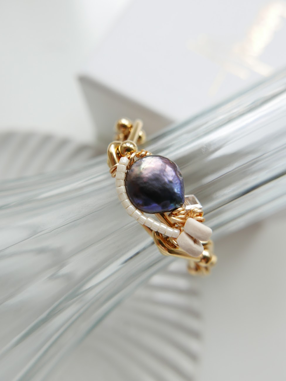 Precious One- Purple Pearl Bracelet