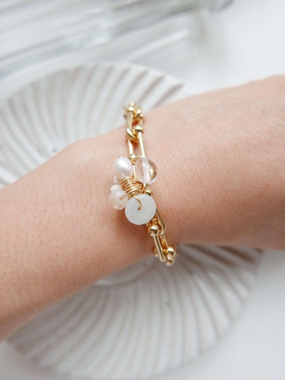 Precious One- Light Jade Pearl Bracelet